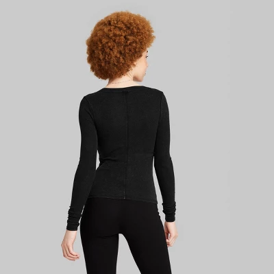 Women's Long Sleeve Scoop Neck T-Shirt - Wild Fable™ 2 Women's Long Sleeve Scoop Neck T-Shirt - Wild Fable™ - Image 2