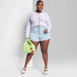 Women's Super-High Rise Rolled Cuff Jean Shorts - Wild Fable™ -Wild Fable GUEST 04d440b5 c37c 4a9f aa38 6fef45cd9086