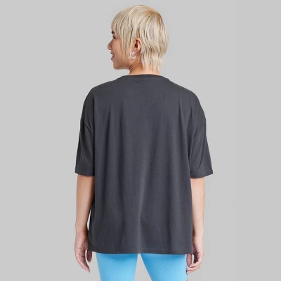 Women's Oversized Eye Graphic T-Shirt - Wild Fable™ Black 2 Women's Oversized Eye Graphic T-Shirt - Wild Fable™ Black - Image 2