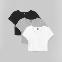 Women's Short Sleeve V-Neck 3pk Bundle T-Shirt - Wild Fable™ White 6 Women's Short Sleeve V-Neck 3pk Bundle T-Shirt - Wild Fable™ White -Wild Fable GUEST 0c796f64 4a44 493a 8ced 8b2d567b4828