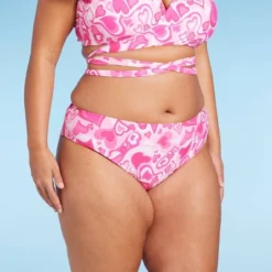 Women's Cheeky Bikini Bottom - Wild Fable™ Pink Heart Print -Wild Fable GUEST 0ceebb9c 45a9 493b 9d46 cc3268626413