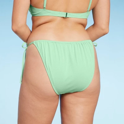 Women's Side-Tie Low-Rise High Leg Adjustable Lurex Bikini Bottom - Wild Fable™ 4 Women's Side-Tie Low-Rise High Leg Adjustable Lurex Bikini Bottom - Wild Fable™ - Image 4