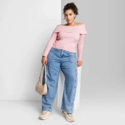 Women's Fitted Off The Shoulder Sweater Top - Wild Fable™ -Wild Fable GUEST 100fb15c f5ef 43c4 9b56 65d3c40b14d0