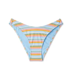 Women's High Leg Cheeky Bikini Bottom - Wild Fable™ Multi Lurex Striped -Wild Fable GUEST 11a8361c 7c73 464e 9fb9 7274d1b80ab9