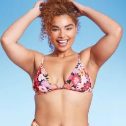 Women's Ribbed Fixed Triangle Bikini Top - Wild Fable™ -Wild Fable GUEST 15d7a919 eaaf 475d 8ad4 cedf3dbb1960