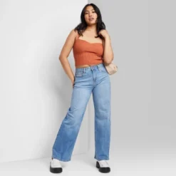 Women's Super-High Rise Wide Leg Baggy Jeans - Wild Fable™ Blue Wash -Wild Fable GUEST 180577b0 5ac7 40b1 ba77 9feb5ecc06d5