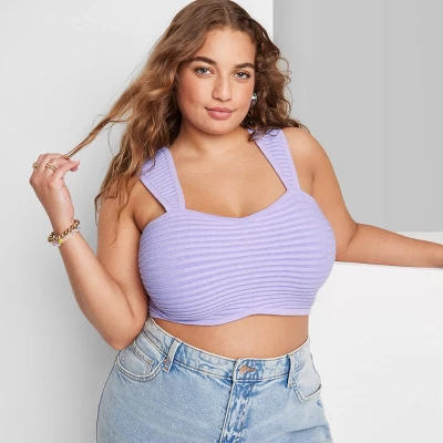 Women's Sweater Tiny Bra Top - Wild Fable™ 5 Women's Sweater Tiny Bra Top - Wild Fable™ - Image 5