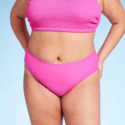 Women's Mid-Rise Full Coverage Bikini Bottom - Wild Fable™ Pink 5 Women's Mid-Rise Full Coverage Bikini Bottom - Wild Fable™ Pink -Wild Fable GUEST 1b90dd56 0861 4383 975b b1451a2e5d69