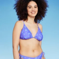 Women's Triangle Bikini Top - Wild Fable™ Purple Butterfly Print -Wild Fable GUEST 1b96fe86 7aab 4ffb b5fe f62e5c22f395