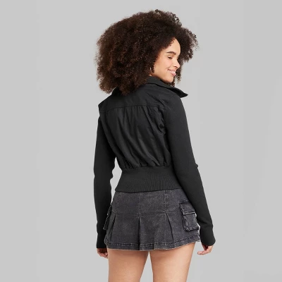 Women's Twill Bomber Jacket - Wild Fable™ 2 Women's Twill Bomber Jacket - Wild Fable™ - Image 2