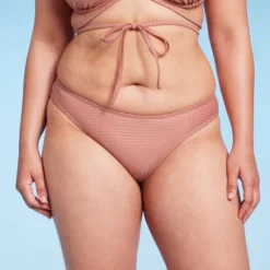 Women's High Leg Cheeky Bikini Bottom - Wild Fable™ Brown Lurex -Wild Fable GUEST 27cda61d b622 413b b13a 32afe6866d09