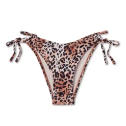 Women's Cut Out Strappy Side-Tie Extra High Leg Extra Cheeky Bikini Bottom - Wild Fable™ Multi Animal Print -Wild Fable GUEST 2b40869e efe3 4e78 a91a 629b20056160