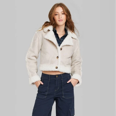 Women's Faux Shearling Jacket - Wild Fable™ 2 Women's Faux Shearling Jacket - Wild Fable™ - Image 2