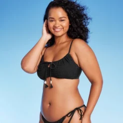 Women's Crochet Tie-Front Bralette Bikini Top - Wild Fable™ -Wild Fable GUEST 30a4b4b6 4b8d 446b 8642 53366a3b2dda