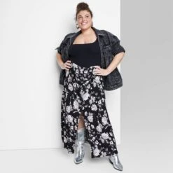 Women's Button-Front Printed Midi Skirt - Wild Fable™ 7 Women's Button-Front Printed Midi Skirt - Wild Fable™ -Wild Fable GUEST 30a56aa6 dd00 45af a15b 2518a0e7c920