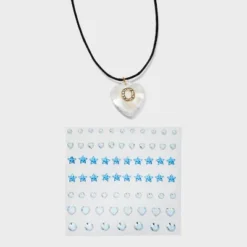 Acrylic Heart With Face Gems Pendant Necklace - Wild Fable™ Clear/Black 37 Acrylic Heart With Face Gems Pendant Necklace - Wild Fable™ Clear/Black -Wild Fable GUEST 30f4eced aa24 41a7 90cf 8c42a326ba94