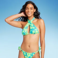 Women's Bead Detail U-Neck Multi-Way Bralette Bikini Top - Wild Fable™ Multi Tropical Print -Wild Fable GUEST 33d9622b 71fe 4c6d a438 c668fdde29a0