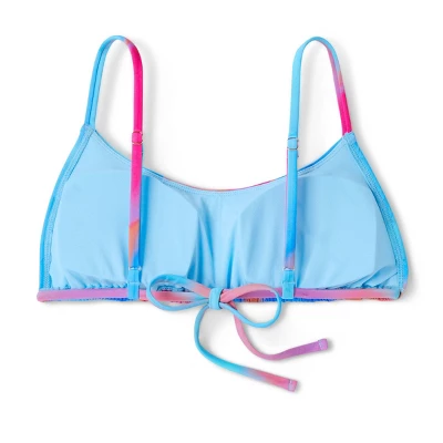 Women's Tunnel Front Bralette Bikini Top - Wild Fable™ Blue Marble Print 6 Women's Tunnel Front Bralette Bikini Top - Wild Fable™ Blue Marble Print - Image 6