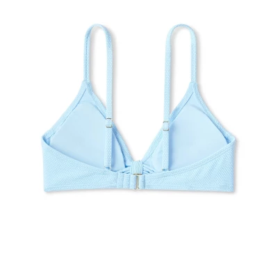 Women's Tie-Front Pique Textured Bralette Bikini Top - Wild Fable™ 6 Women's Tie-Front Pique Textured Bralette Bikini Top - Wild Fable™ - Image 6