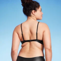 Women's Faux Leather Bralette Bikini Top - Wild Fable™ Black -Wild Fable GUEST 37345f3f 3f19 4b3d b931 6b609a85af41