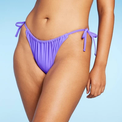 Women's Side-Tie Scoop Front High Leg Adjustable Bikini Bottom - Wild Fable™ 6 Women's Side-Tie Scoop Front High Leg Adjustable Bikini Bottom - Wild Fable™ - Image 6