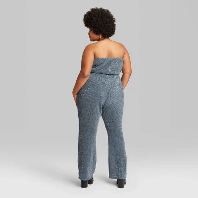Women's Tube Sequin Mesh Jumpsuit - Wild Fable™ 2 Women's Tube Sequin Mesh Jumpsuit - Wild Fable™ - Image 2