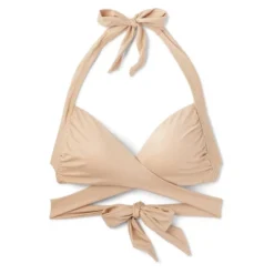 Women's Longline Wrap Front Bralette Bikini Top - Wild Fable™ Gold -Wild Fable GUEST 3a258954 e23a 4282 9e9e 06af860d908c