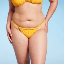Women's Scarf Side Adjustable Coverage Bikini Bottom - Wild Fable™ Yellow -Wild Fable GUEST 3ca42b19 8cd9 4a59 8c7c a600d2503264