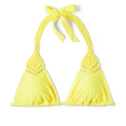 Women's Macrame Detail Triangle Bikini Top - Wild Fable™ Yellow 9 Women's Macrame Detail Triangle Bikini Top - Wild Fable™ Yellow -Wild Fable GUEST 3f66ecc6 88f8 432b 9261 652ca88298ae