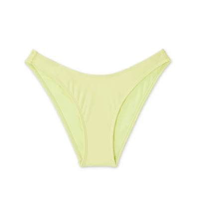 Women's High Leg Cheeky Bikini Bottom - Wild Fable™ Light Yellow 5 Women's High Leg Cheeky Bikini Bottom - Wild Fable™ Light Yellow - Image 5