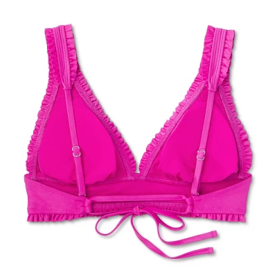 Women's Smocked Detail Longline Bikini Top - Wild Fable™ Purple 6 Women's Smocked Detail Longline Bikini Top - Wild Fable™ Purple - Image 6