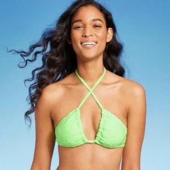 Women's Terry Textured U-Neck Multi-Way Bralette Bikini Top - Wild Fable™ Tropical Green 24 Women's Terry Textured U-Neck Multi-Way Bralette Bikini Top - Wild Fable™ Tropical Green -Wild Fable GUEST 43e72e41 bd60 4579 beb9 609cb91ec678