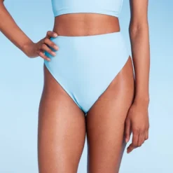Women's High Leg Cheeky High Waist Bikini Bottom - Wild Fable™ Light Blue 14 Women's High Leg Cheeky High Waist Bikini Bottom - Wild Fable™ Light Blue -Wild Fable GUEST 4643e7cb d800 4faa 8e6f f81d08383537