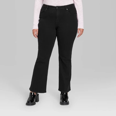 Women's Low-Rise Flare Jeans - Wild Fable™ Black Clean 1 Women's Low-Rise Flare Jeans - Wild Fable™ Black Clean