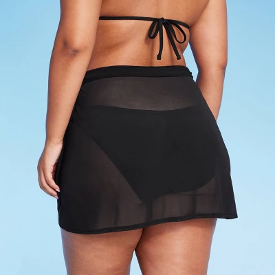 Women's Mesh Wrap Cover Up Mini Skirt - Wild Fable™ 3 Women's Mesh Wrap Cover Up Mini Skirt - Wild Fable™ - Image 3