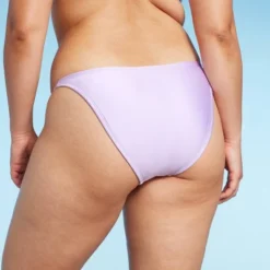 Women's Side Tab High Leg Cheeky Bikini Bottom - Wild Fable™ Shiny Light Purple -Wild Fable GUEST 4de1aa94 5187 469d a08d f22f0aed7987