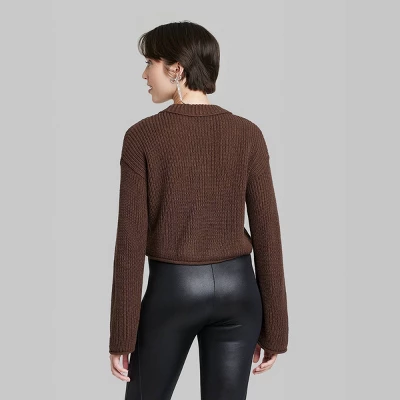 Women's Crewneck Boxy Pullover Sweater - Wild Fable™ 2 Women's Crewneck Boxy Pullover Sweater - Wild Fable™ - Image 2