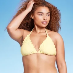 Women's Ruffle Triangle Bikini Top - Wild Fable™ -Wild Fable GUEST 528d9b12 a1f4 448f a09b 53244495bb60