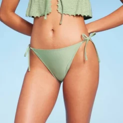 Women's Side-Tie Medium Coverage Bikini Bottom - Wild Fable™ Soft Green 13 Women's Side-Tie Medium Coverage Bikini Bottom - Wild Fable™ Soft Green -Wild Fable GUEST 5336476b d9cf 4c6a 88ea b13487097351
