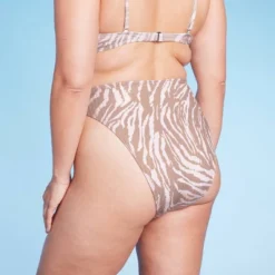 Women's Ribbed High Leg Cheeky High Waist Bikini Bottom - Wild Fable™ -Wild Fable GUEST 5674b79e 1bb4 4304 a7b1 59296a119f51