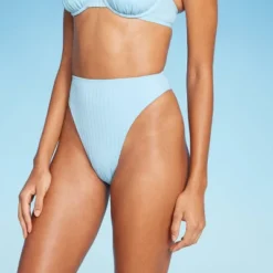 Women's Ribbed High Leg Cheeky High Waist Bikini Bottom - Wild Fable™ -Wild Fable GUEST 569ac96d 7688 4bed 93d2 d5e67d784a2c