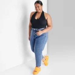 Women's Super-High Rise Curvy Tapered Jeans - Wild Fable™ Medium Wash -Wild Fable GUEST 56b8321e c1d8 42e8 adde bf5929706334