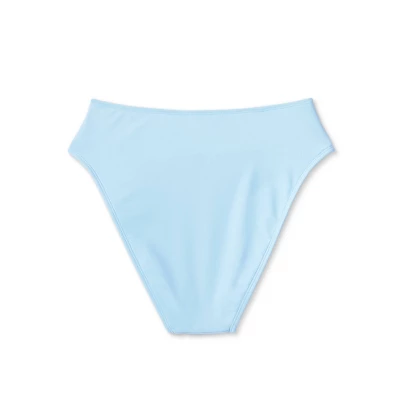 Women's High Leg Cheeky High Waist Bikini Bottom - Wild Fable™ Light Blue 6 Women's High Leg Cheeky High Waist Bikini Bottom - Wild Fable™ Light Blue - Image 6