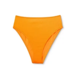 Women's Ribbed High Waist High Leg Extra Cheeky Bikini Bottom - Wild Fable™ Orange -Wild Fable GUEST 59a82bb2 3703 429a bffb eade39b36dba