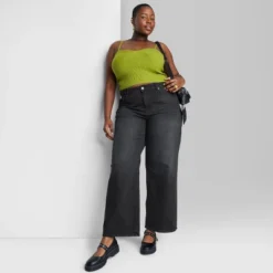 Women's Super-High Rise Wide Leg Baggy Jeans - Wild Fable™ Black Wash -Wild Fable GUEST 5c0eec36 b46d 4919 afb4 f439da56bd32