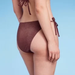 Women's Side-Tie High Leg Extra Cheeky Bikini Bottom - Wild Fable™ Brown -Wild Fable GUEST 5f673875 5510 4f34 8ab4 9e2c19af2fbc