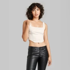 Wild Fable 10 Women's Rhinestone Corset Tank Top - Wild Fableā¢