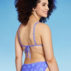 Women's Triangle Bikini Top - Wild Fable™ Purple Butterfly Print -Wild Fable GUEST 67283d57 438c 4870 b567 1b391b9dea28
