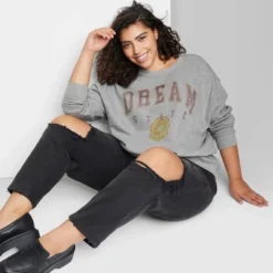 Women's Oversized Dream State Graphic Sweatshirt - Wild Fable™ Heather Gray 7 Women's Oversized Dream State Graphic Sweatshirt - Wild Fable™ Heather Gray -Wild Fable GUEST 683aab3c 93ec 4664 91a6 f00d2c715ff1