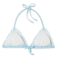 Women's Lace Detail Triangle Bikini Top - Wild Fable™ Blue -Wild Fable GUEST 6acb760d bb4a 45d1 a00a 2ff679dc4876